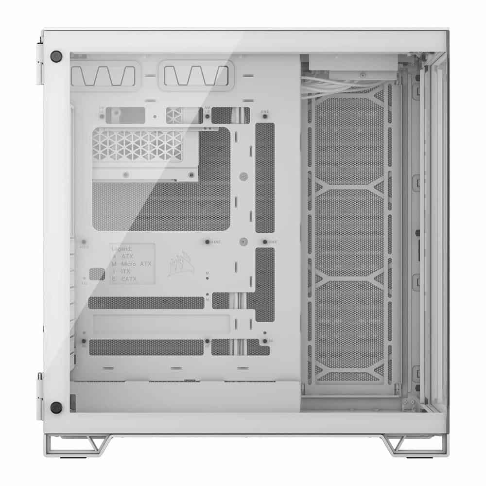 (image for) Corsair 6500X White Dual Chamber Tempered Glass Mid Tower PC Case